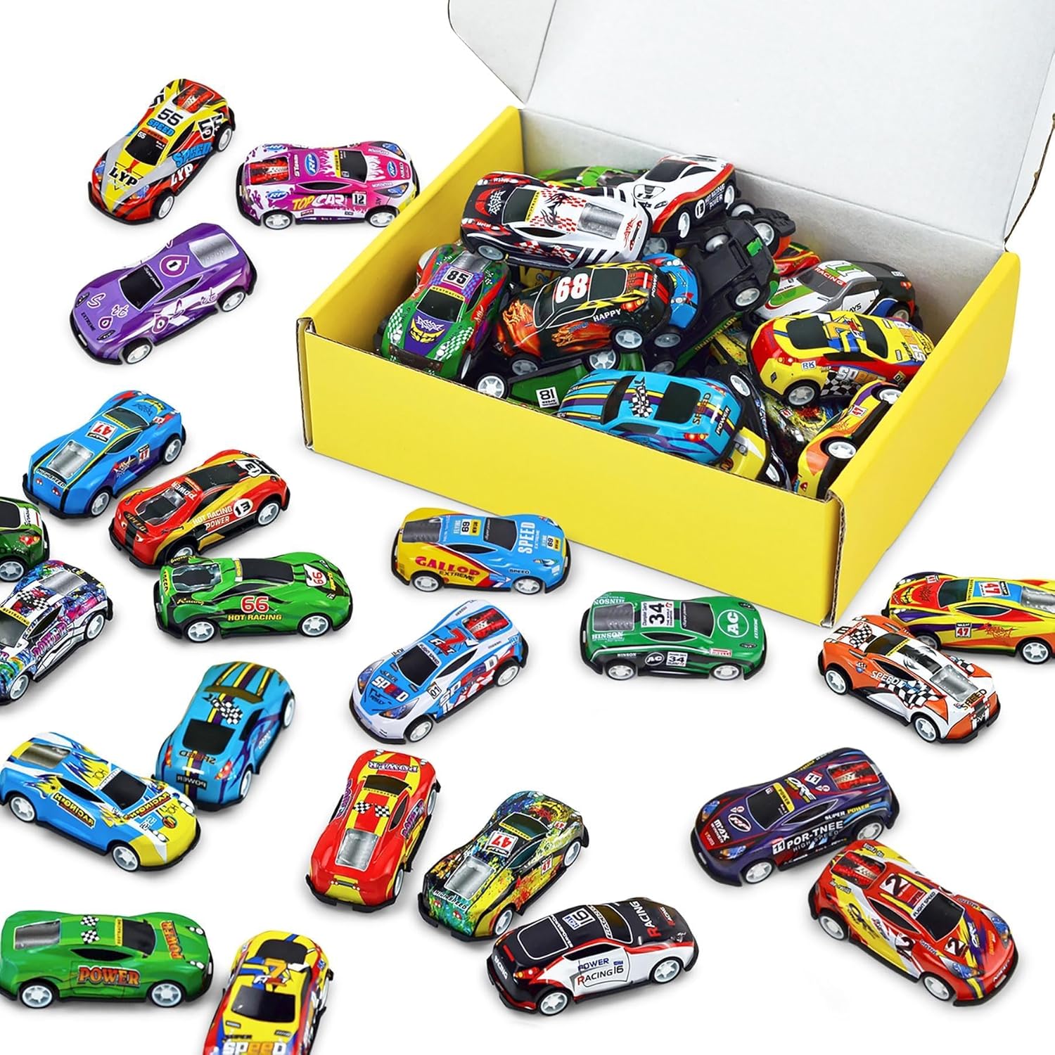 Mini Race Cars for Classroom Prizes, Party Favors for Kids 4-8 Years Old
