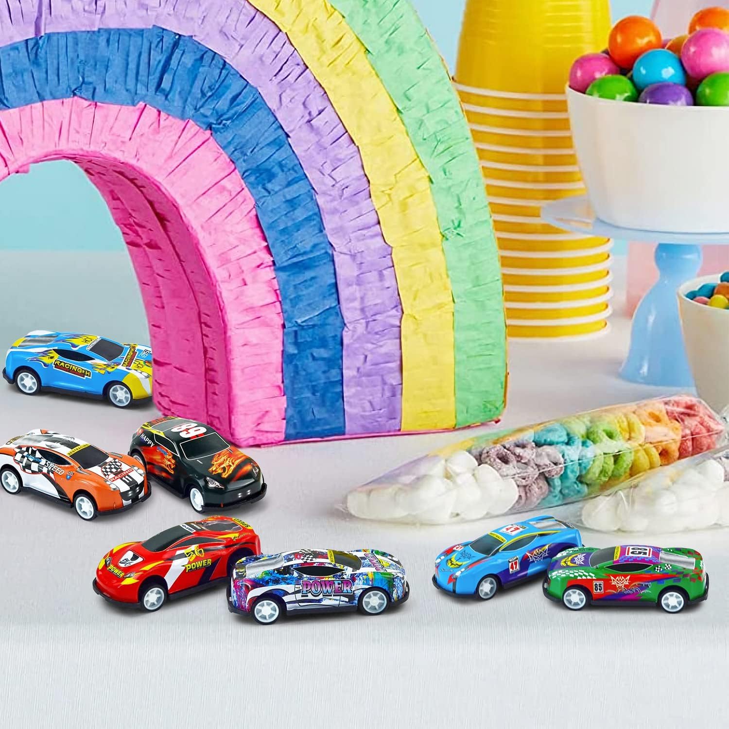 Mini Race Cars for Classroom Prizes, Party Favors for Kids 4-8 Years Old