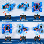 360 Flip Rc Cars 2.4Ghz Double-Sided Rotating Stunt Car 6 7 8 9 10 11 12 Year Old