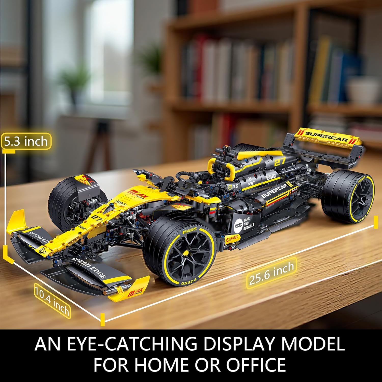 1:8 Scale Collectible Set for Adults, 1650+ PCS Display Model with Realistic Details – DIY Engineering Gift for F1 Fans