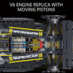 1:8 Scale Collectible Set for Adults, 1650+ PCS Display Model with Realistic Details – DIY Engineering Gift for F1 Fans