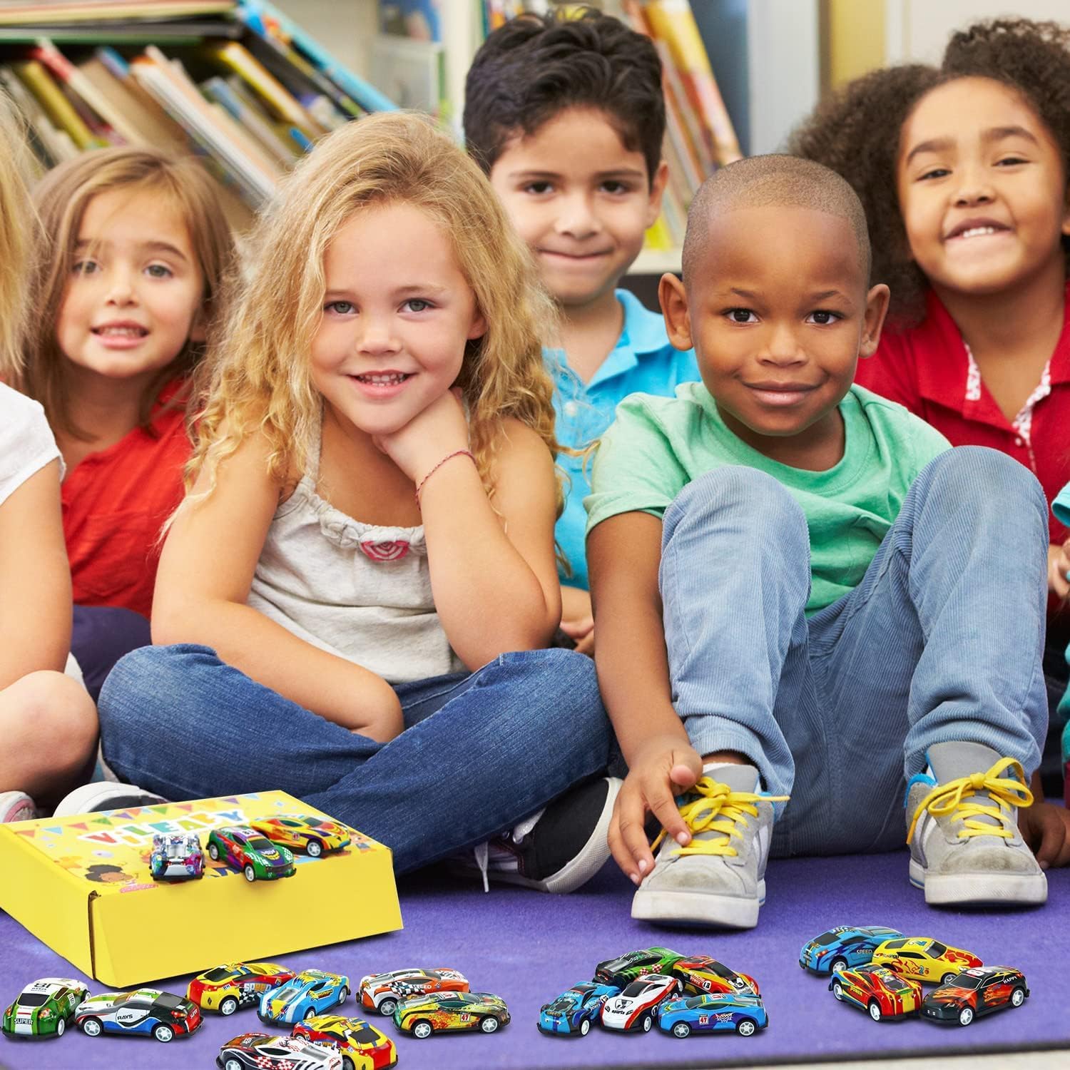Mini Race Cars for Classroom Prizes, Party Favors for Kids 4-8 Years Old